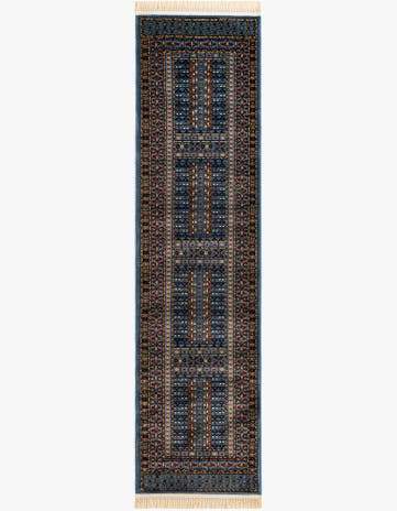 Blue Bokhara Runner Rug