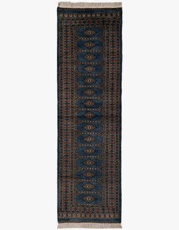 2' 8 x 8' 10 Hand Knotted Bokhara Oriental Wool Runner Rug