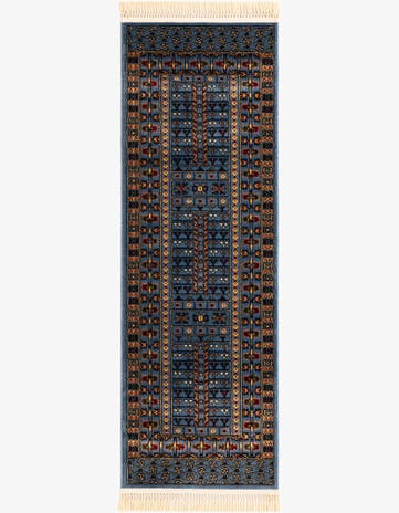 Blue Bokhara Runner Rug