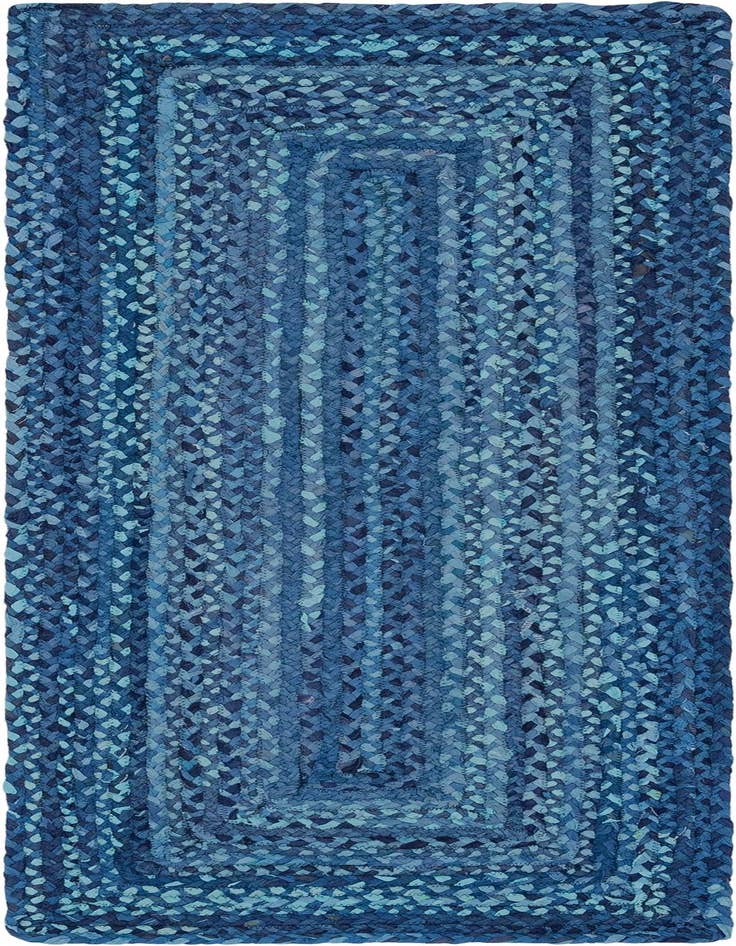 Detail image of 2' 6 x 6' 1  Hand Braided Chindi Runner Rug