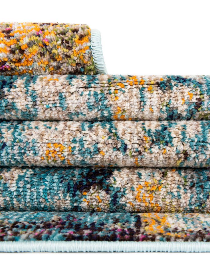 Detail image of 2' x 6' 9 Washable Carnevale Runner Rug