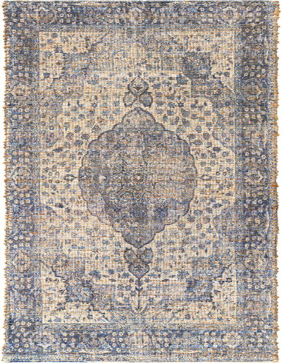 Detail image of 2' 2 x 8' Hand Woven Chenille Jute Runner Rug