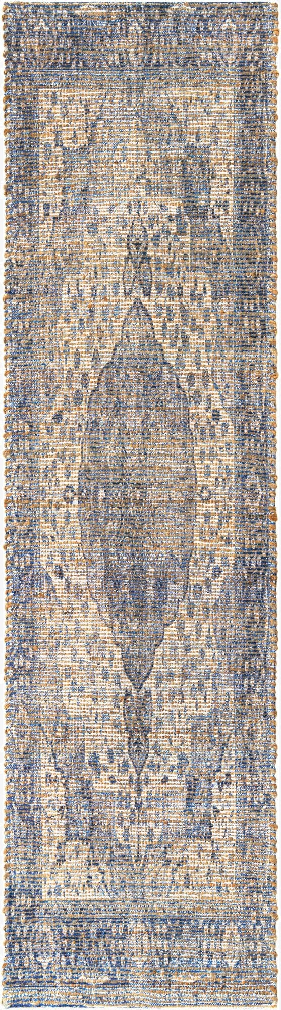 2' 2 x 8'  Hand Woven Chenille Jute Runner Rug