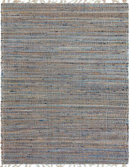 Detail image of 2' 11 x 16' 1 Hand Woven Chindi Jute Runner Rug