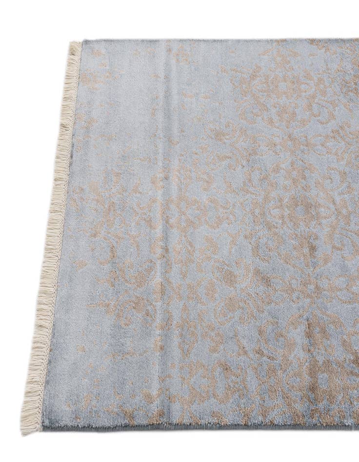 Detail image of 2' 8 x 9' 8 Hand Knotted Darya Wool Runner Rug