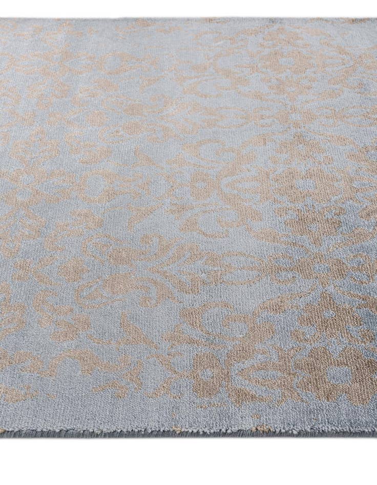 Detail image of 2' 8 x 9' 8 Hand Knotted Darya Wool Runner Rug