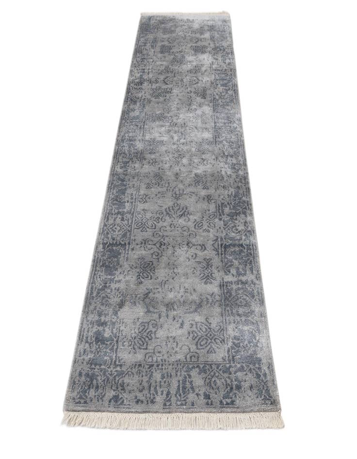 Detail image of 2' 7 x 9' 7  Hand Knotted Darya Wool Runner Rug