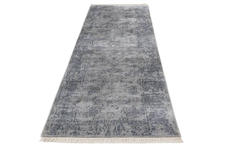 Detail image of 2' 7 x 9' 7 Hand Knotted Darya Wool Runner Rug