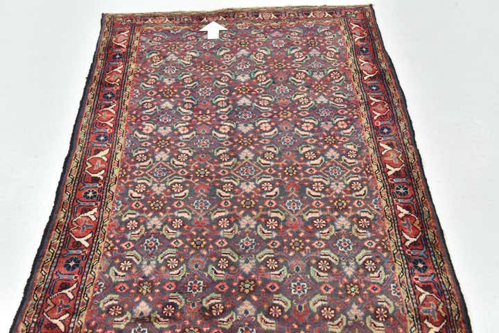 3' 5 x 10' Hand Knotted Farahan Persian Wool Runner Rug