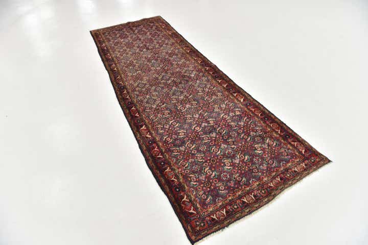 3' 5 x 10' Hand Knotted Farahan Persian Wool Runner Rug