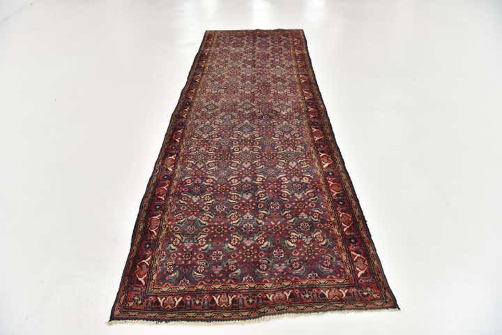 3' 5 x 10' Hand Knotted Farahan Persian Wool Runner Rug
