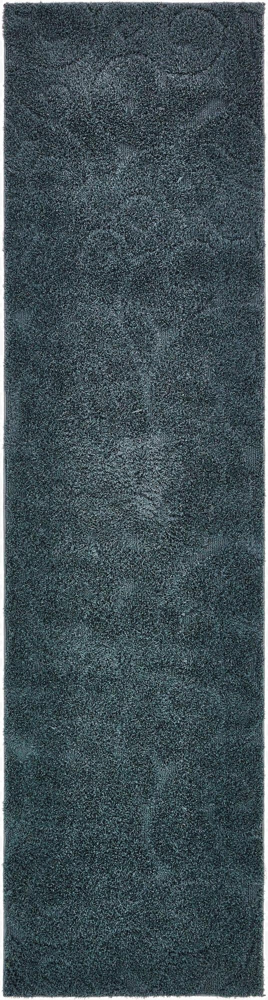 2' 7 x 10' Floral Shag Runner Rug