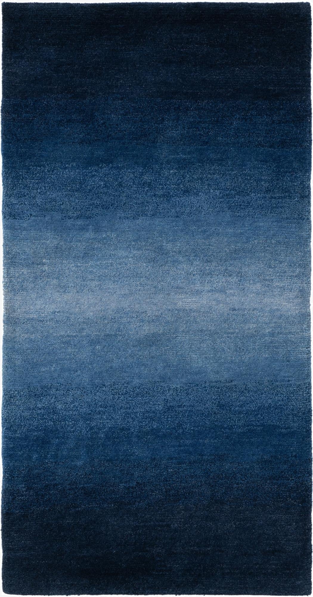 2' 4 x 4' 6  Hand Knotted Gabbeh Wool Runner Rug