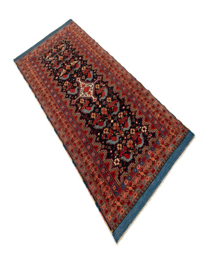 Detail image of 2' 9 x 6'  Hand Knotted Ghashghai Persian Runner Rug