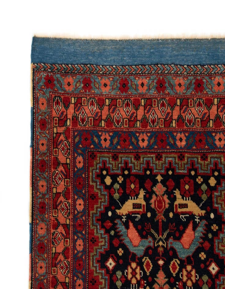 Detail image of 2' 9 x 6'  Hand Knotted Ghashghai Persian Runner Rug