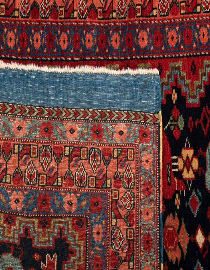 Detail image of 2' 9 x 6'  Hand Knotted Ghashghai Persian Runner Rug