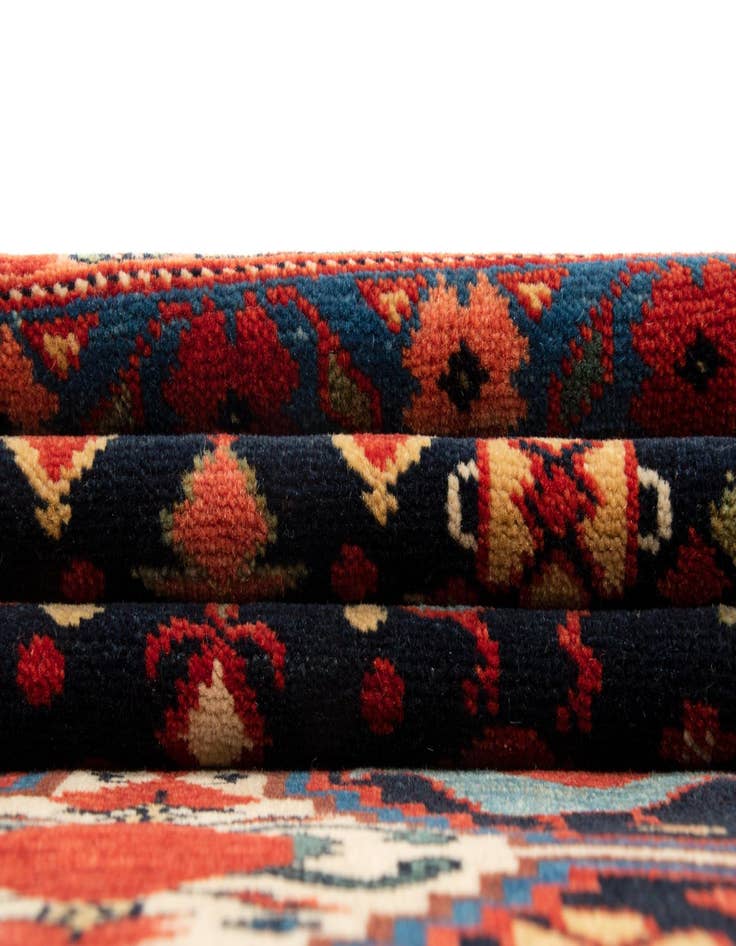 Detail image of 2' 9 x 6'  Hand Knotted Ghashghai Persian Runner Rug