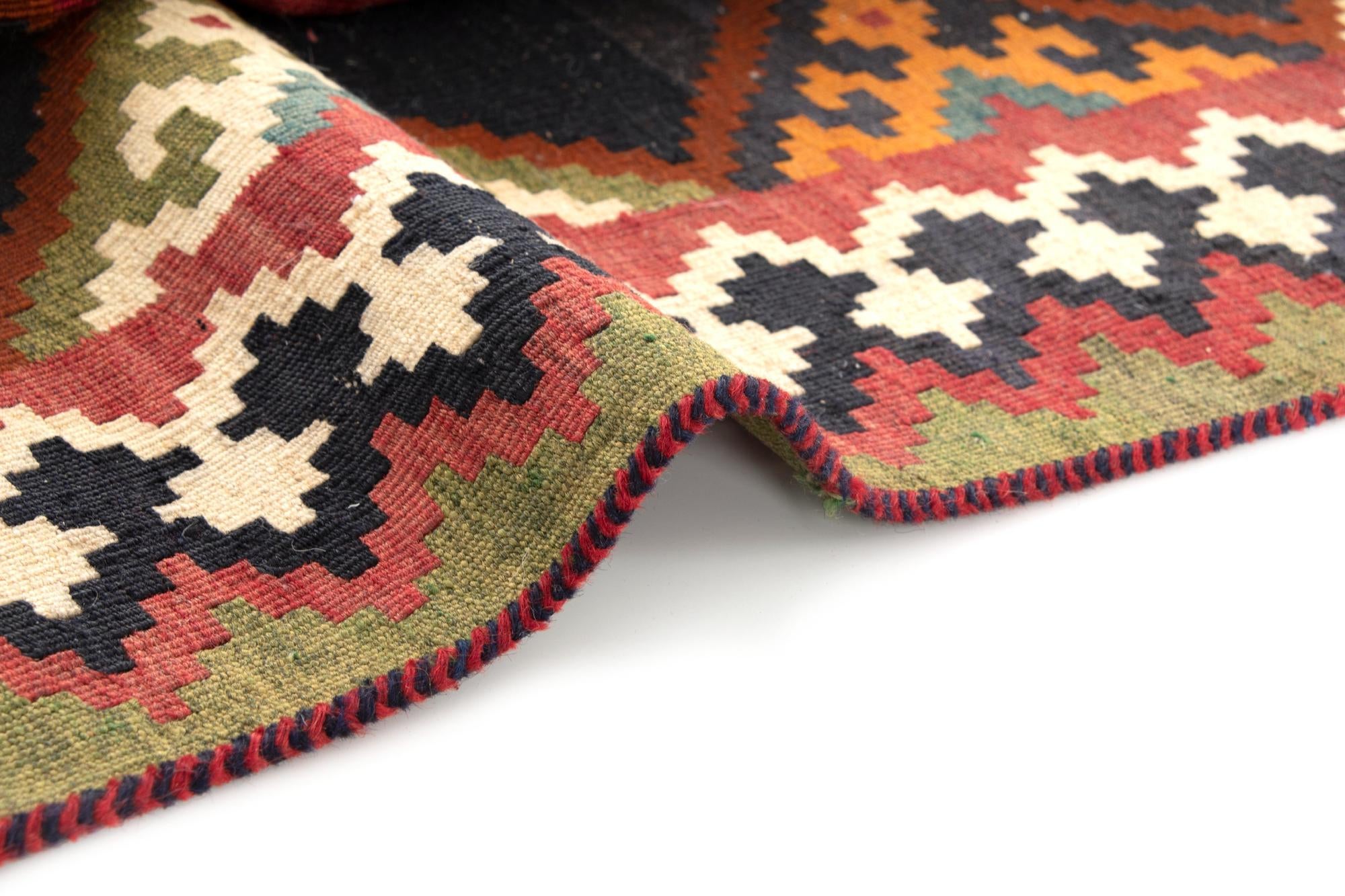 4' 6 x 9' 9 Hand Knotted Ghashghai Persian Runner Rug