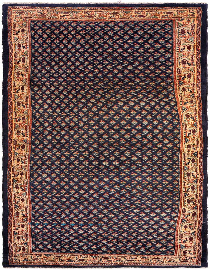 Detail image of 3' 7 x 11' 5 Hamedan Wool Runner Rug