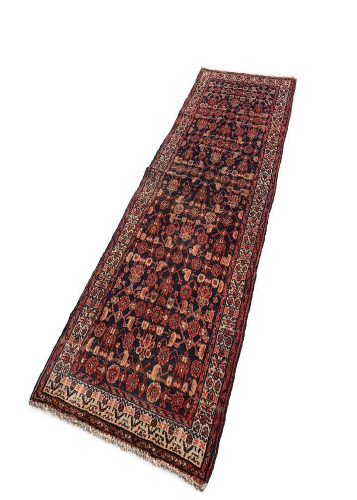 3' 7 x 10' 1 Hamedan Wool Runner Rug
