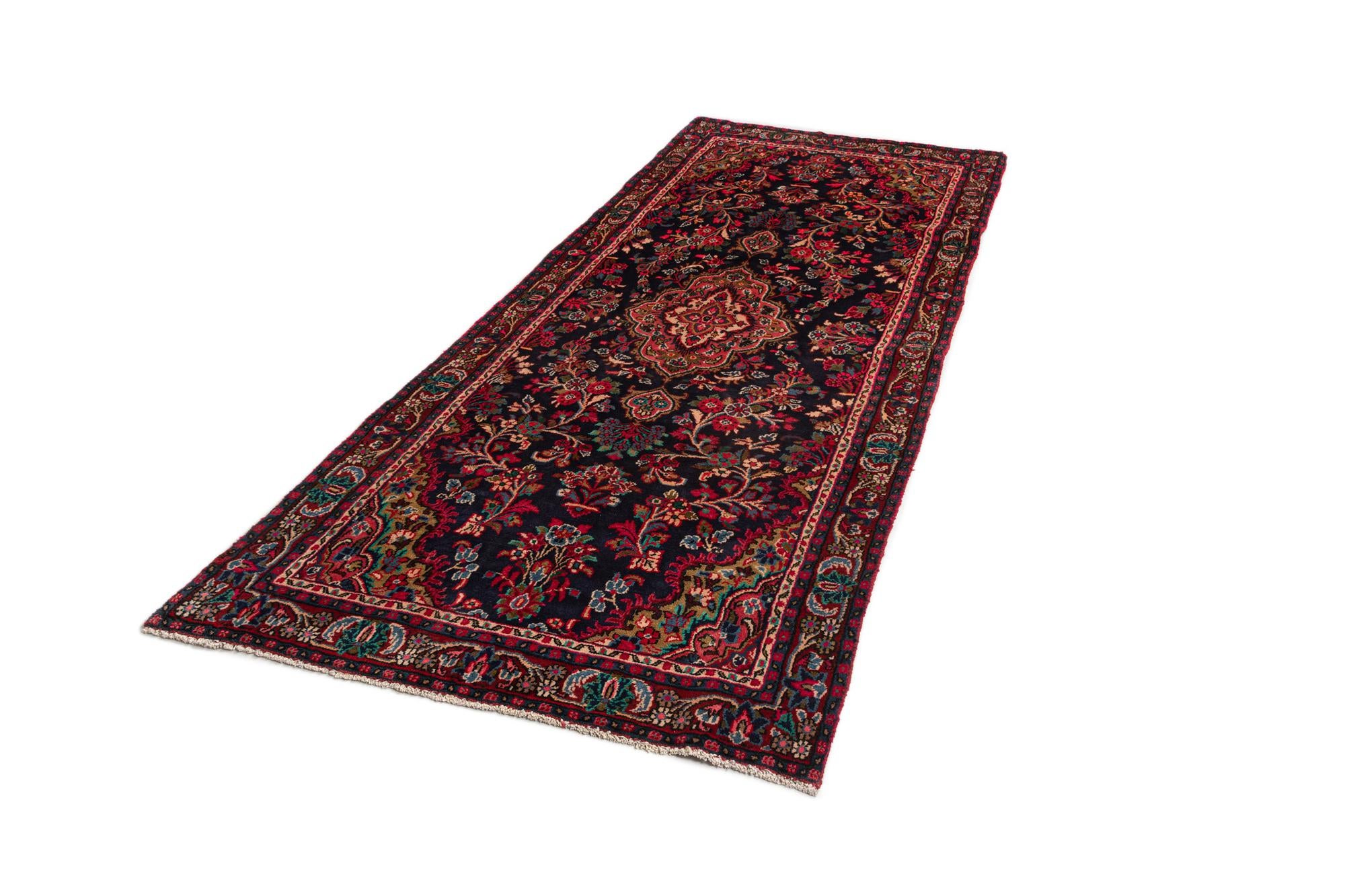 4' 2 x 10' 4 Hamedan Wool Runner Rug