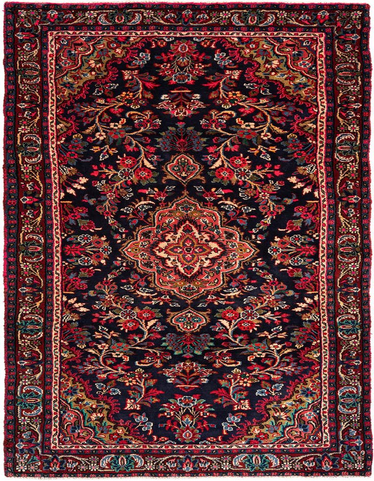 Detail image of 4' 2 x 10' 4 Hamedan Wool Runner Rug