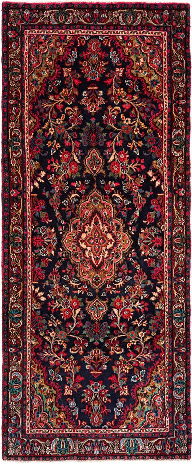 Detail image of 4' 2 x 10' 4 Hamedan Wool Runner Rug