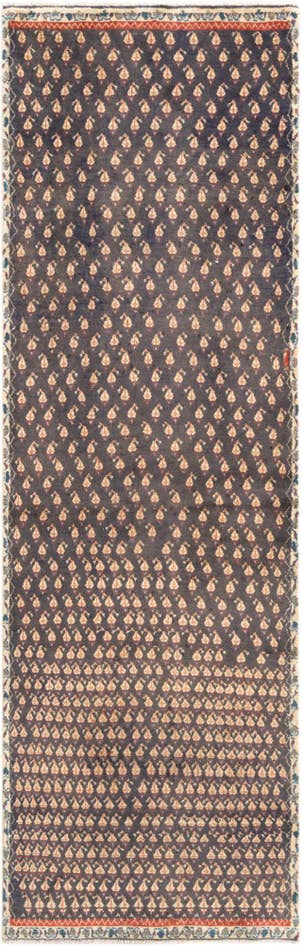 Detailansicht von 85cm x 260cm Hamedan Läufer Teppich