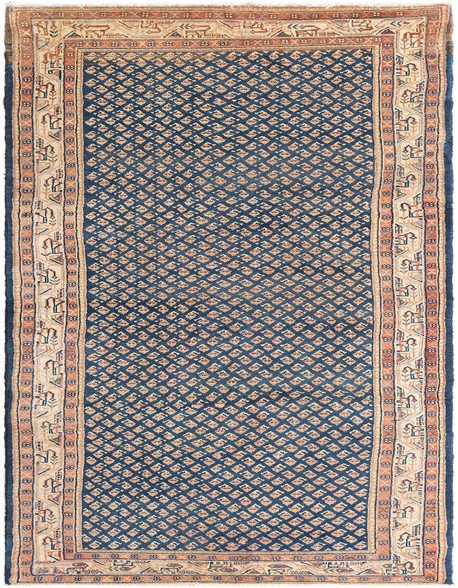 Detail image of 3' 5 x 9' 11 Hamedan Runner Rug