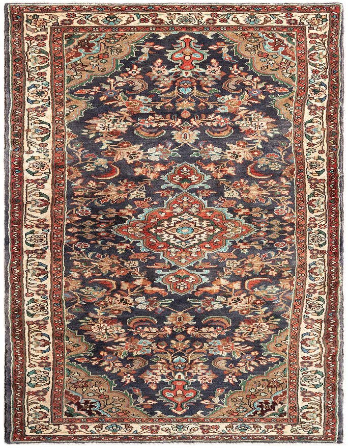 Detail image of 3' 4 x 10' 4 Hamedan Runner Rug