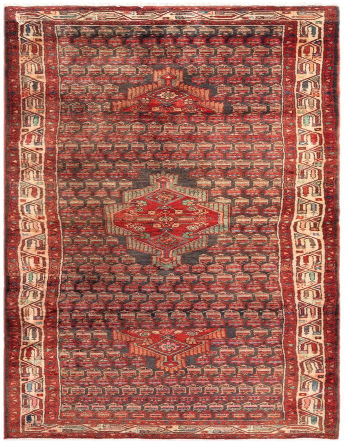 Detail image of 3' 7 x 10' 7 Hamedan Runner Rug