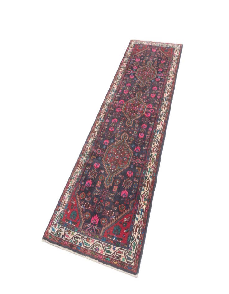 Detail image of 3' 4 x 10' 4 Hamedan Runner Rug