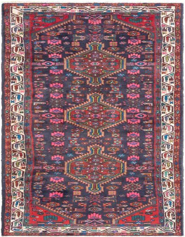 Detail image of 3' 4 x 10' 4 Hamedan Runner Rug