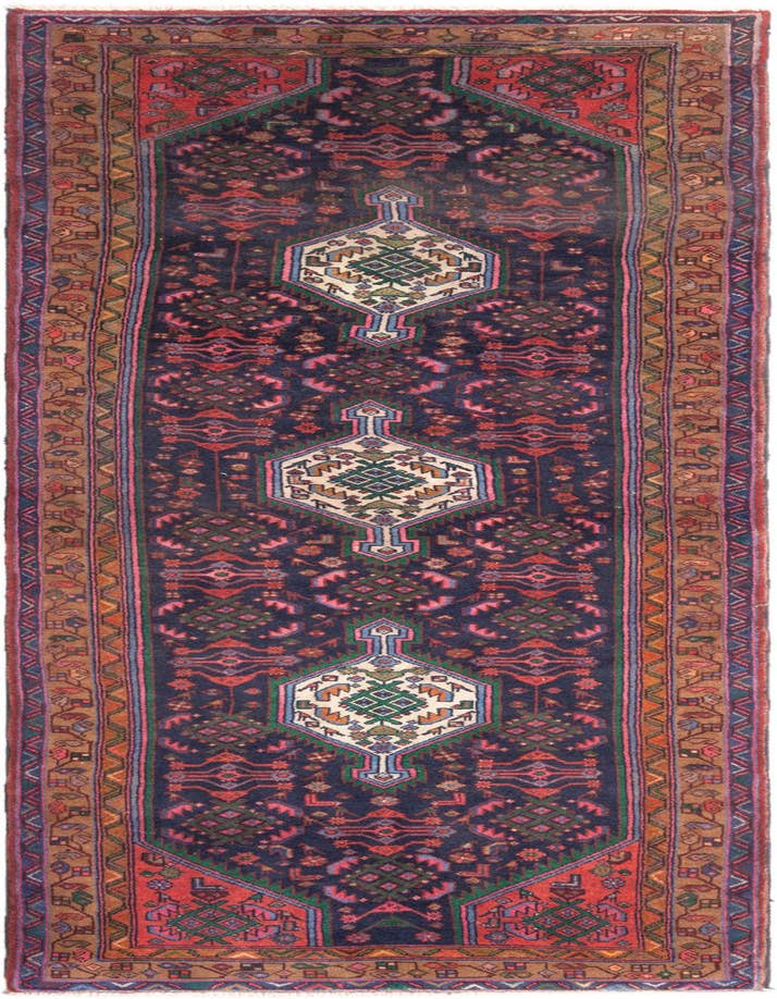 Detail image of 3' 4 x 9' 8 Hamedan Runner Rug