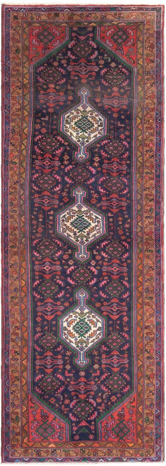 Detail image of 3' 4 x 9' 8 Hamedan Runner Rug
