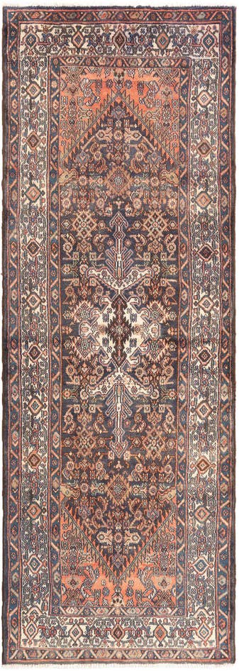 Detail image of 3' 6 x 10' 2 Hamedan Runner Rug