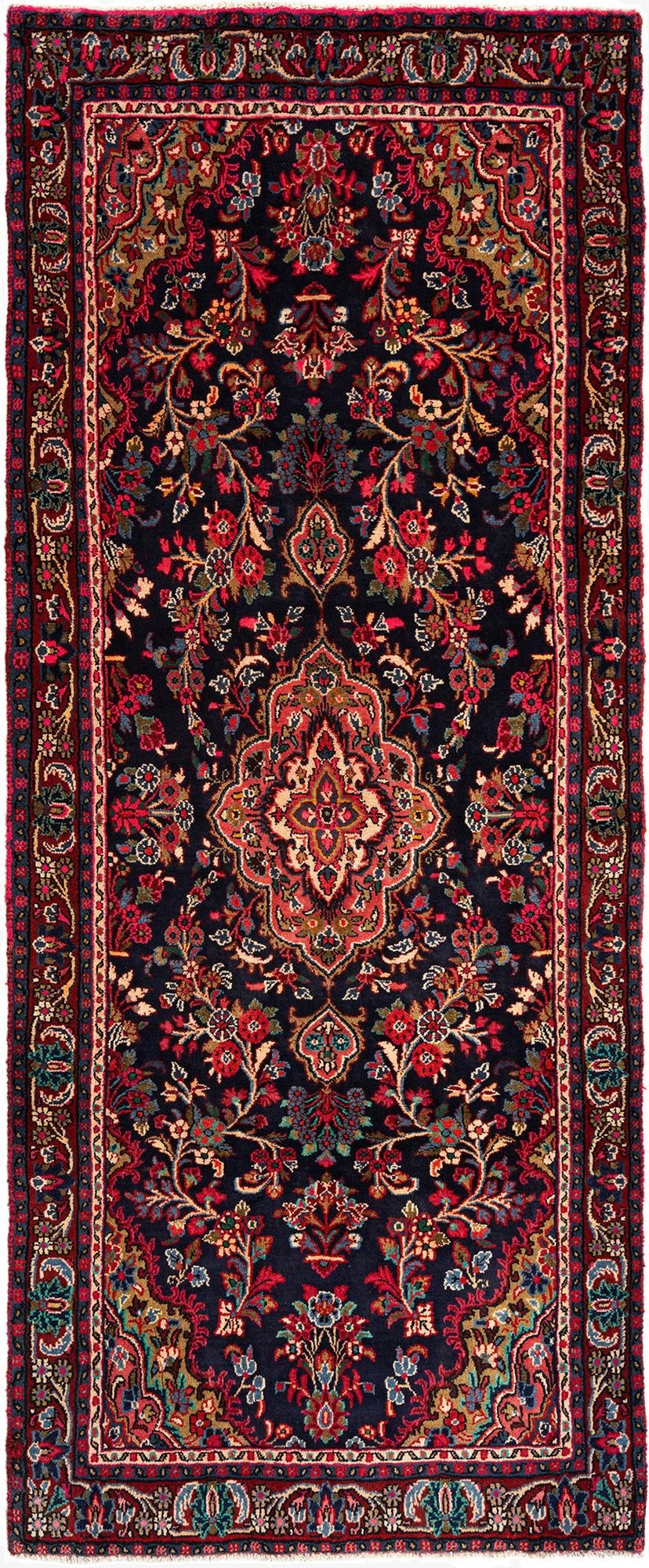 4' 2 x 10' 4 Hamedan Wool Runner Rug