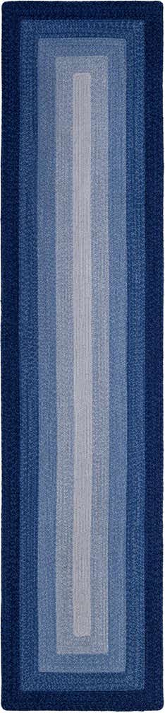 2' 7 x 12' Handmade Hand Braided Wool Runner Rug
