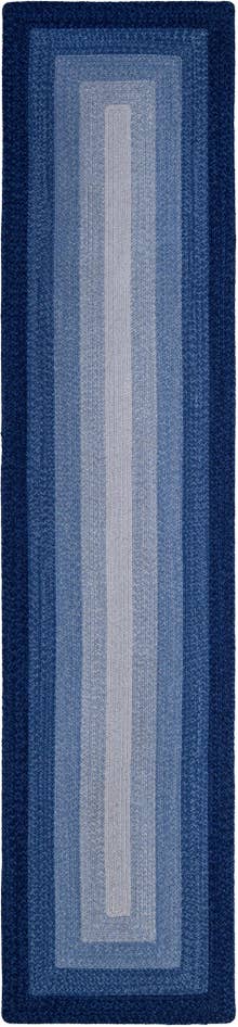 Detail image of 2' 7 x 12' Handmade Hand Braided Wool Runner Rug