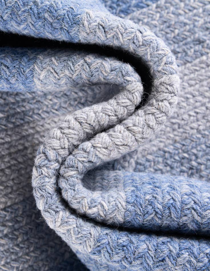 Detail image of 2' 7 x 12'  Hand Hand Braided Wool Runner Rug