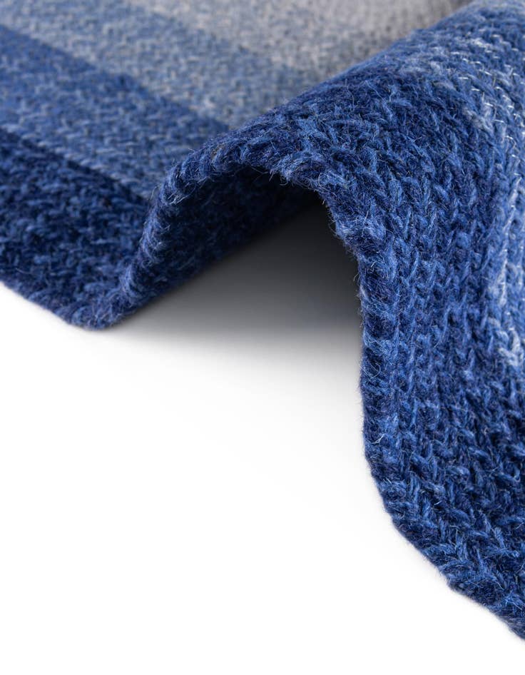 Detail image of 2' 7 x 12'  Hand Hand Braided Wool Runner Rug