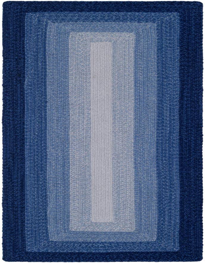 Detail image of 2' 7 x 8' Hand Braided Wool Runner Rug