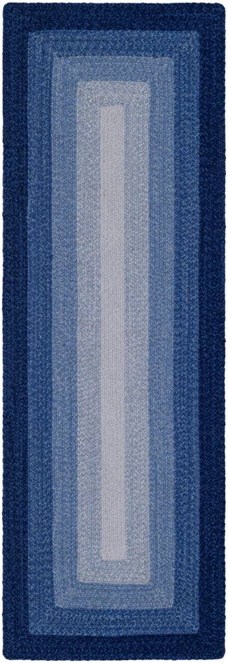 Detail image of 2' 7 x 8' Hand Braided Wool Runner Rug