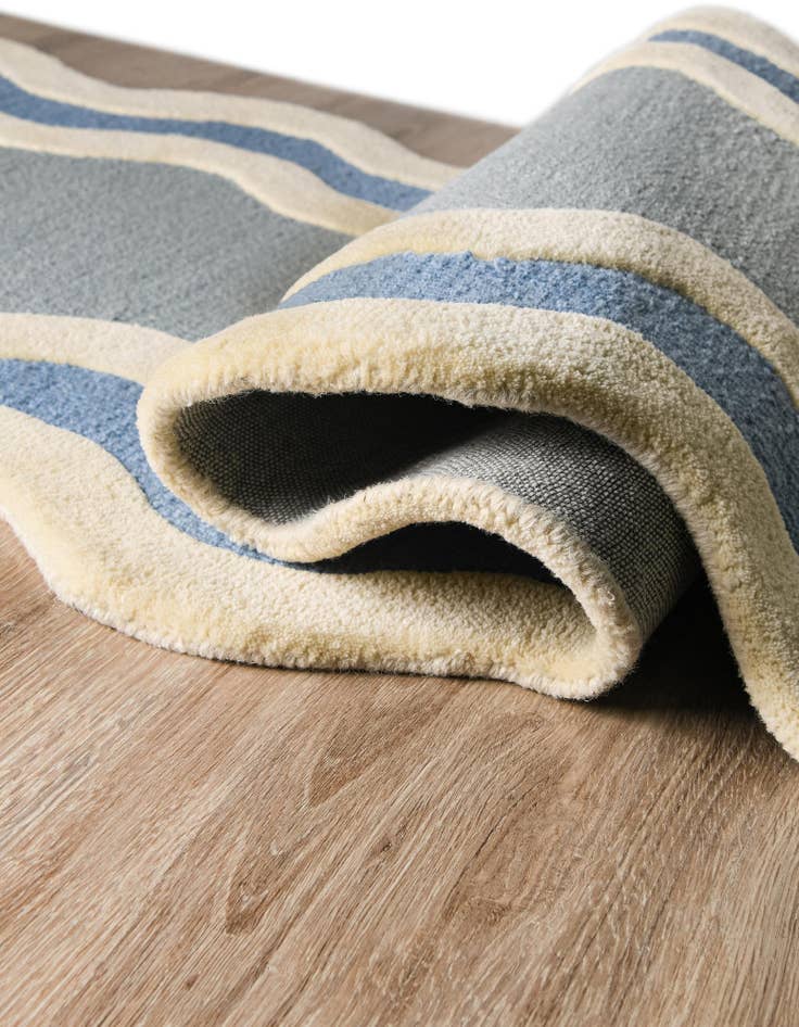 Detail image of 2' x 6' 1 Happy Rugs Wiggles Wool Runner