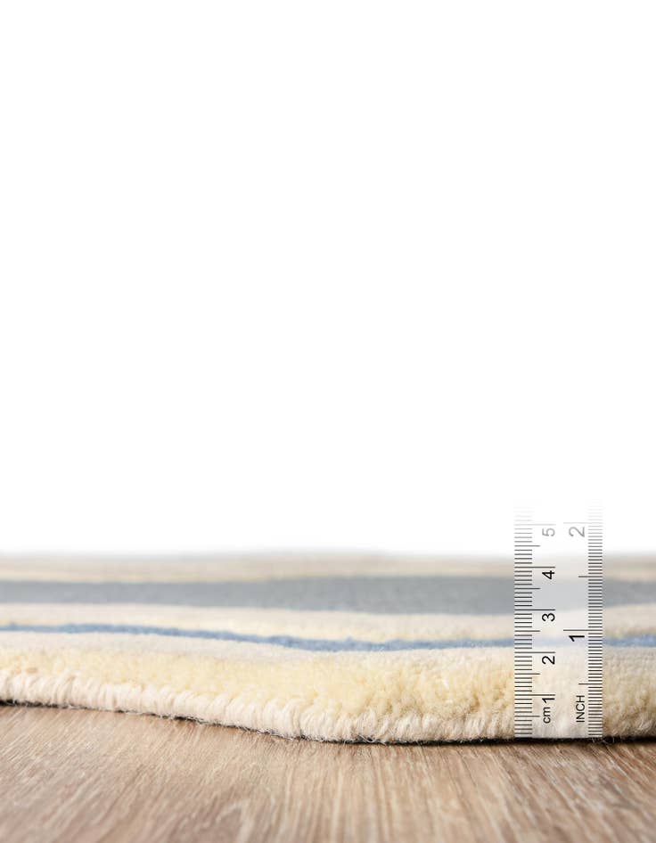 Detail image of 2' x 6' 1 Happy Rugs Wiggles Wool Runner