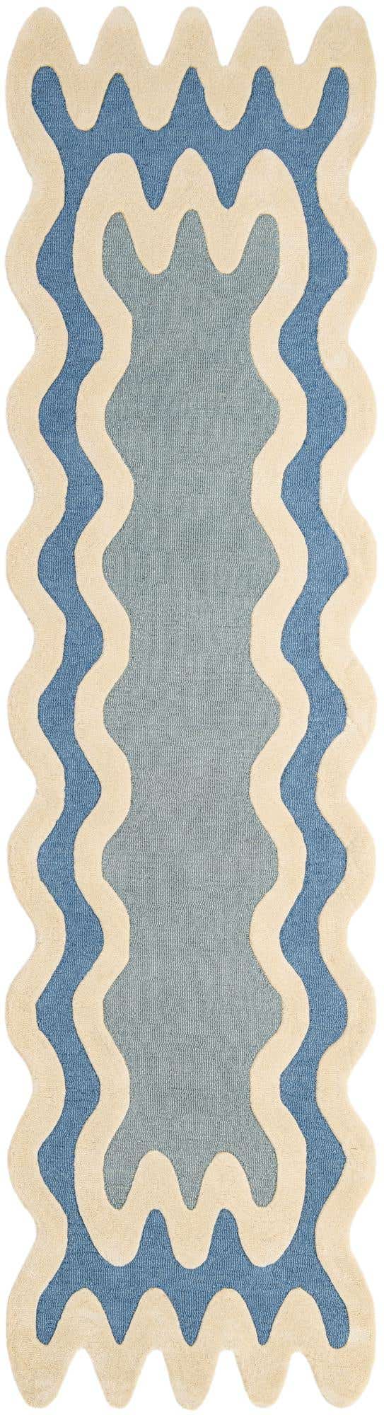 2' 7 x 10' Happy Rugs Wiggles Wool Runner