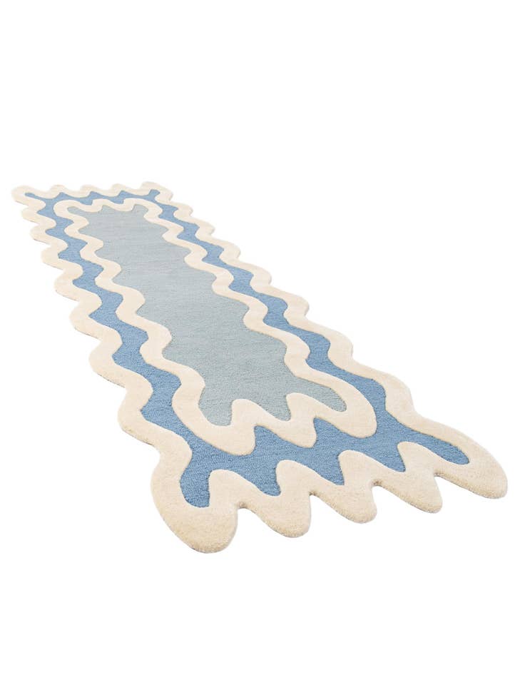 Detail image of 2' 7 x 10' Happy Rugs Wiggles Wool Runner