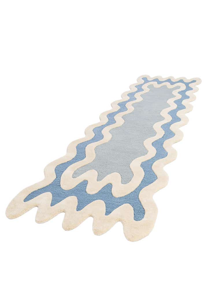 2' 7 x 10' Happy Rugs Wiggles Wool Runner