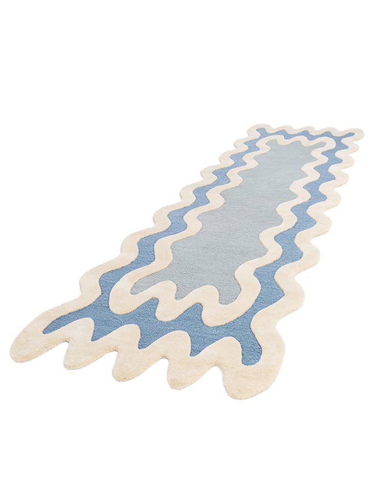 Detail image of 2' 7 x 10' Happy Rugs Wiggles Wool Runner