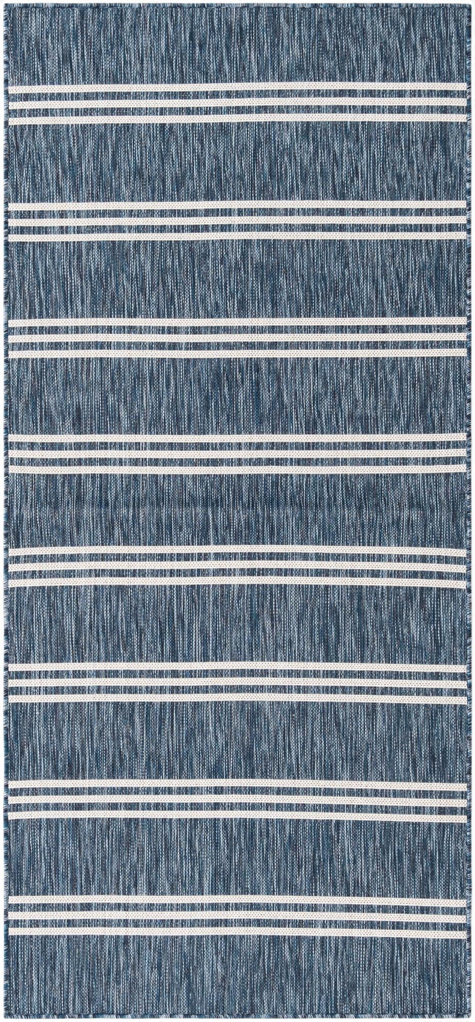 3' 2 x 7'  Washable Jill Zarin Indoor / Outdoor Runner Rug